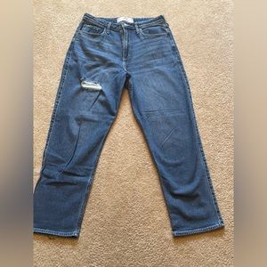 Curvy ultra high rise straight jeans